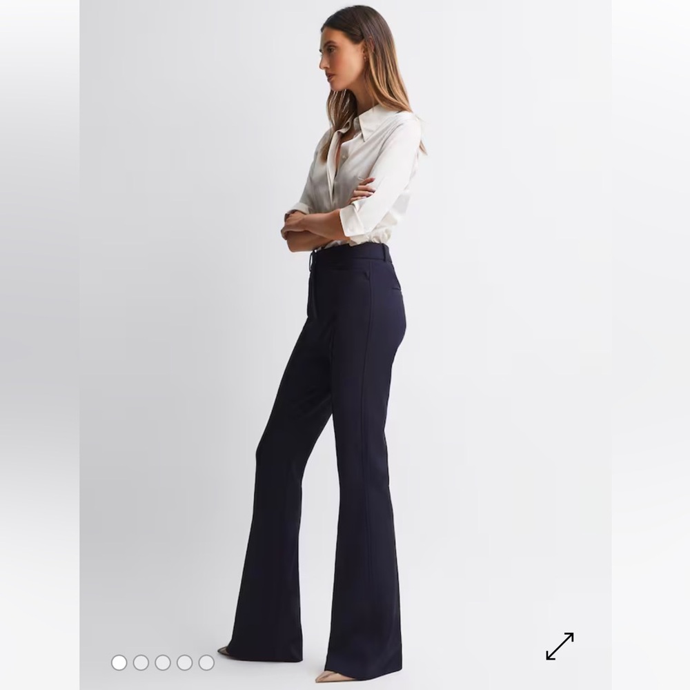 Reiss Dylan flared high rise trousers